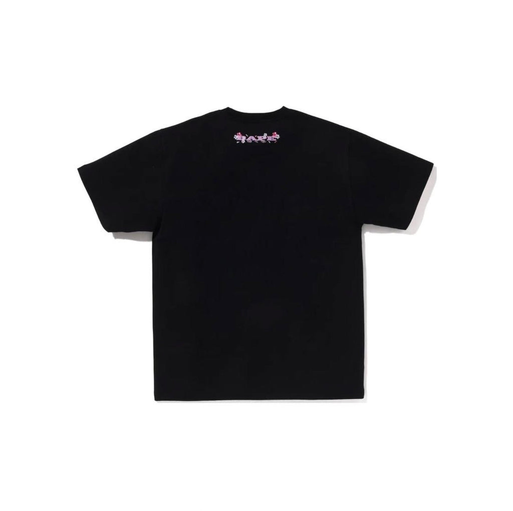 Bape 011 Sakura Photo Ape Head Black Tee